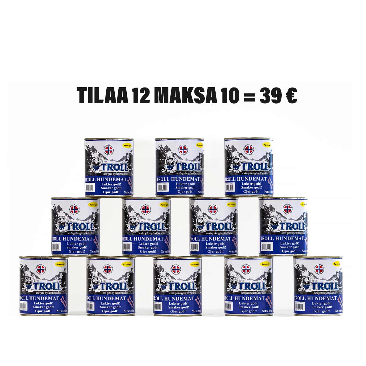 Troll Elite koiran märkäruoka 800 g